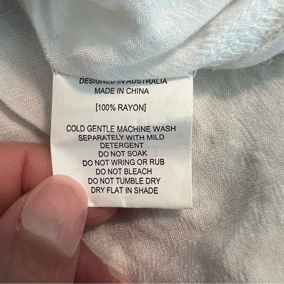 Abel the Label Anthropologie Paisley Floral Tiered Halter Mini Dress size Small - Picture 10 of 12